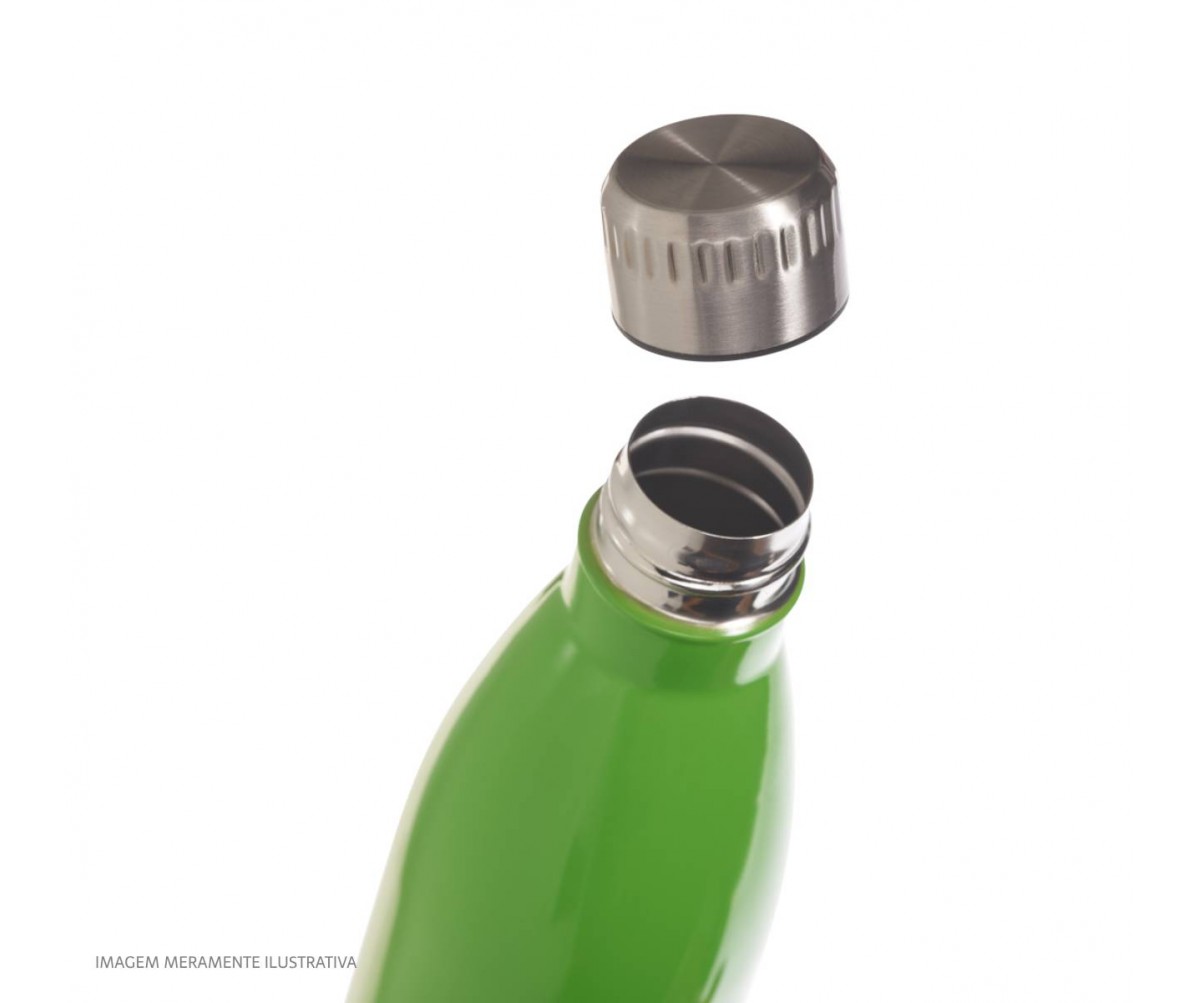 Garrafa de Aço Inox 750ml Personalizada Verde